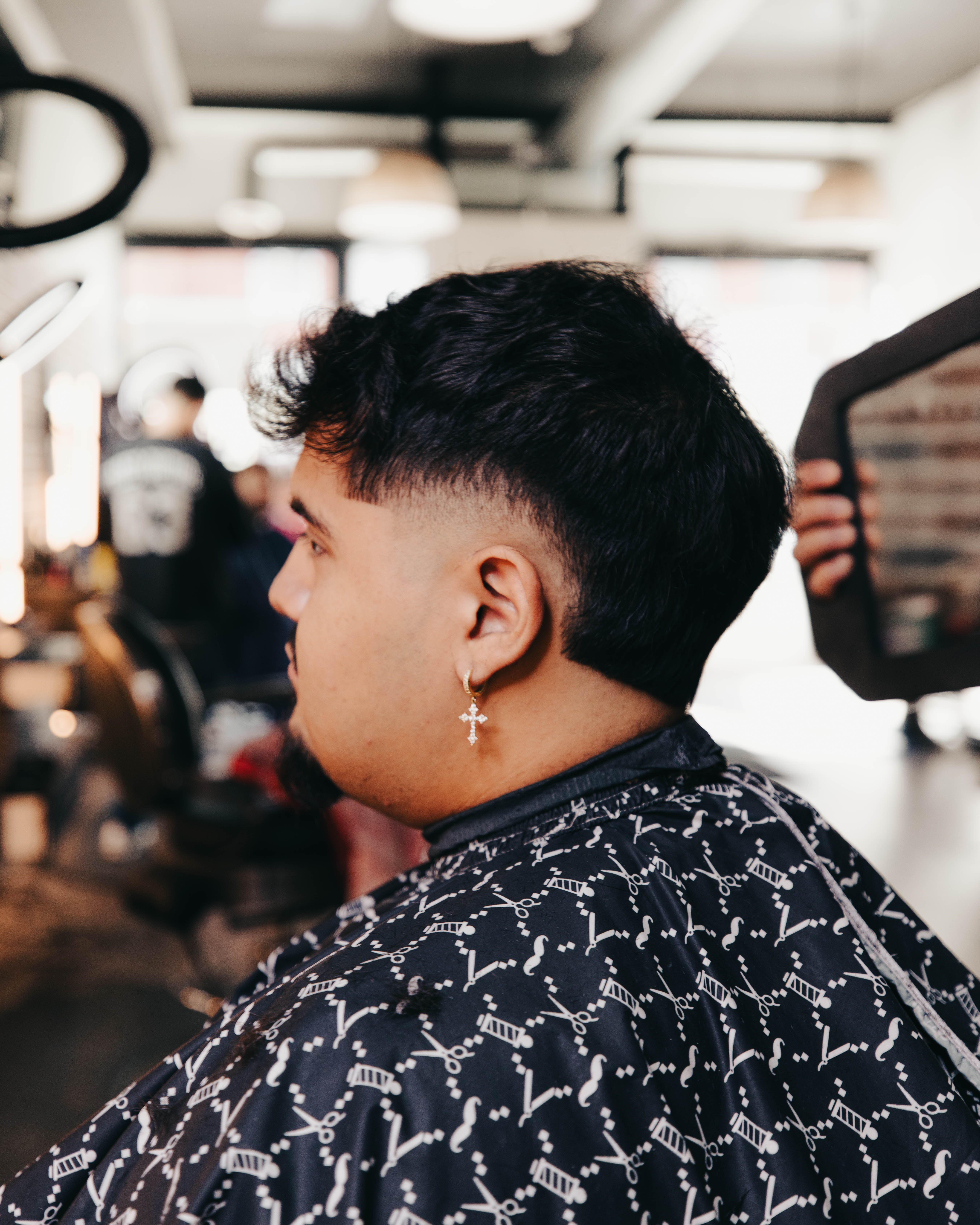 Textured crop haircut